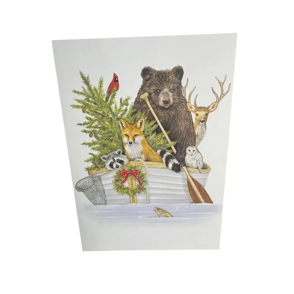 Forest Animals Boxed Christmas Cards Set 8
